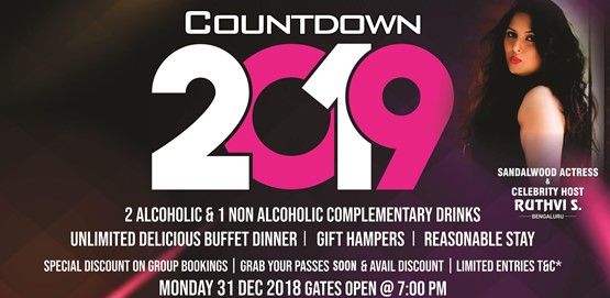 Countdown 2019 New Years Party 2018 at Travel INN Hubballi
