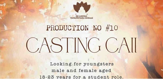 SLV Cinemas casting call for youngster and baby